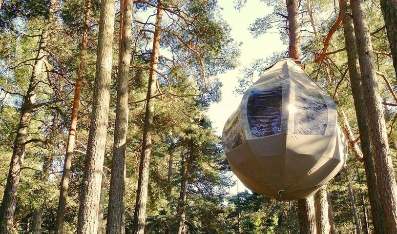 Camping für 4 Personen, mit Terrasse und Whirlpool sowie Sauna und Ausblick in Lettland