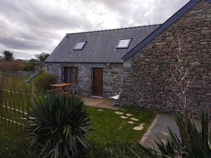 Location de vacances pour 3 personnes, avec jardin, animaux acceptés dans Plage De Kervenni Plouguerneau