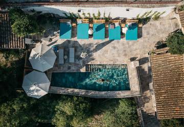 Cottage pour 2 personnes, avec jardin ainsi que piscine et vue à Les Salles-du-Gardon