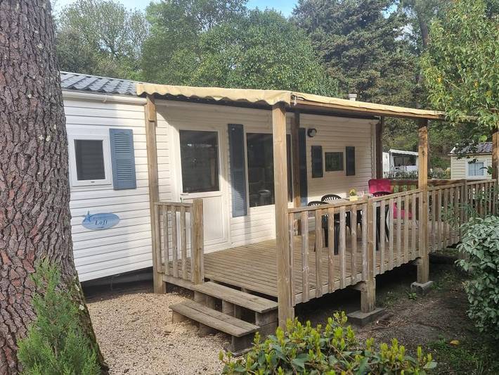 Mobil home pour 4 personnes, avec bassin pour enfant à Saint-Jean-de-Valériscle - 2