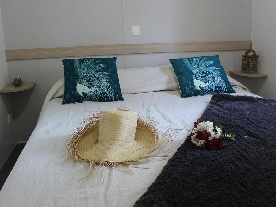 Camping Green Park - Mobilhome 6 personnes - Comfort | 2 Ch. | 4/6 Pers. | Terrasse simple | Clim. | Tv in Cagnes-sur-Mer, Région de Cannes