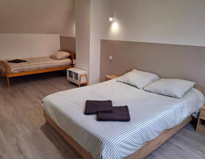 Maison de vacances pour 5 personnes, avec Balcon ainsi que Terrasse et Jardin