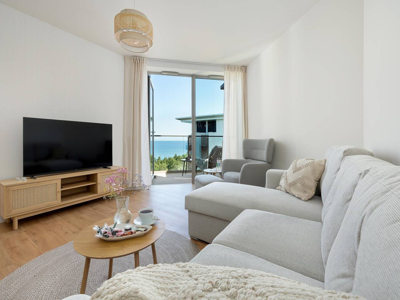 Ganze Wohnung, Große Wohnung mit Meerblick, Innenpool in Pobierowo, Powiat gryficki