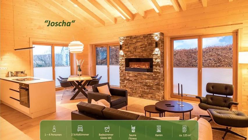 Chalet voor 4 personen, met sauna en terras in de Eifel