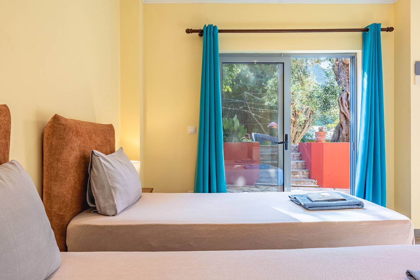 Hel studio-lejlighed, Studio Apartment 'Rolling Stone  4' with Sea View, Wi-Fi and Air Conditioning in Pelekas, Korfu