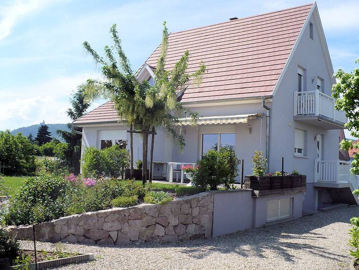 Gîte pour 3 personnes, avec balcon et jardin à Scherwiller
