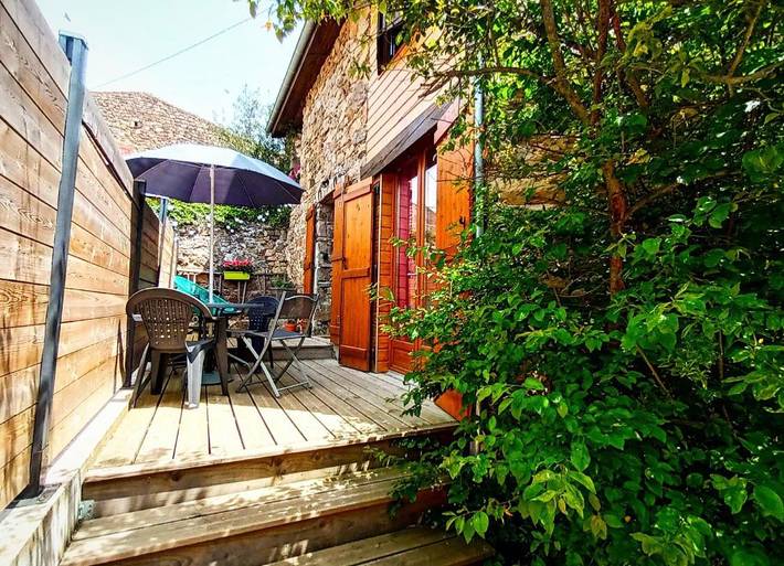 Maison de vacances pour 4 personnes, avec terrasse ainsi que vue et jardin, animaux acceptés