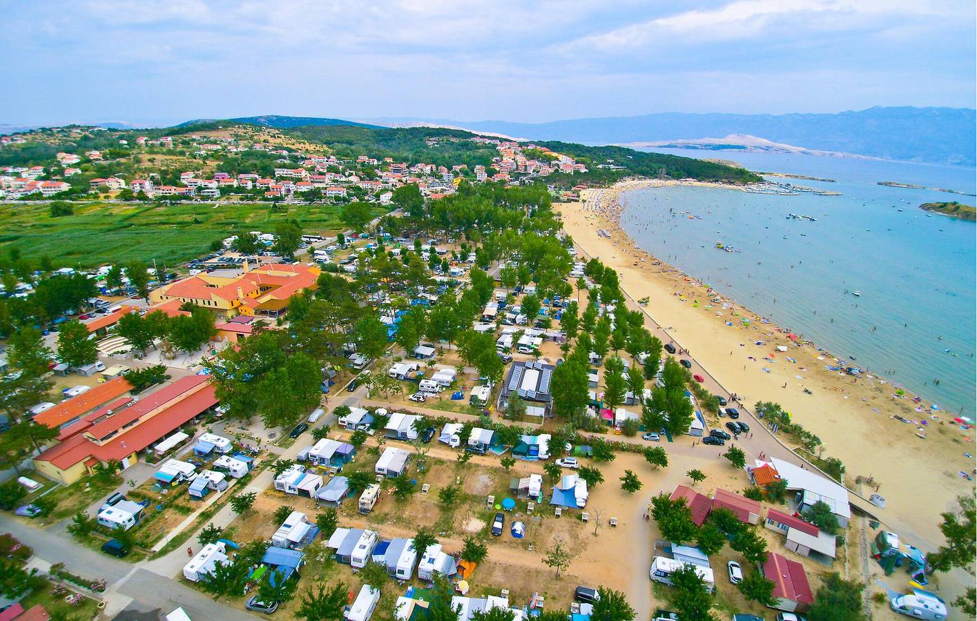 Reizendes Mobilheim mit Panoramablick, in der Nähe des Strandes Mala Rajska in Lopar, Rab