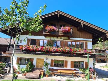 Bauernhaus für 2 Personen, mit Balkon und Ausblick in den Bayerische Alpen