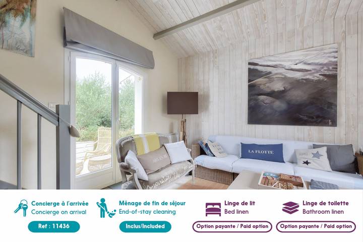 Location de vacances pour 10 personnes, avec terrasse et jardin à La Flotte - 2