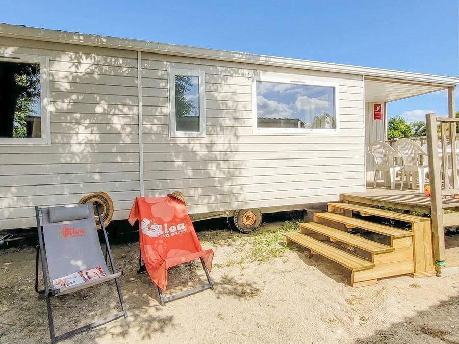 Camping La Riviera - Mobilhome 6 personnes - Loisirs - 3 chambres - Tv in Saint-Michel-Chef-Chef, Côte de Jade