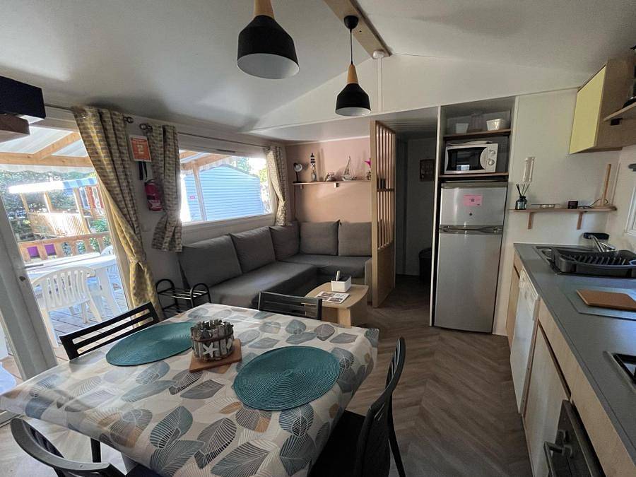Tour Opérateur et particuliers sur camping Bonne Anse - Funpass non inclus - Mobilhome 6 personas - Mobil Home Ba 233 - 36m2 - 3 habitaciones in Les Mathes, Côte de Beauté