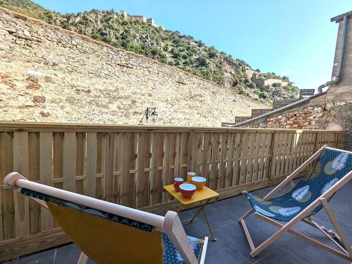Gîte pour 4 personnes, avec Balcon ainsi que Terrasse et Vue à Villefranche-de-Conflent