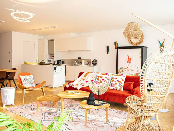 Gîte pour 4 personnes, avec balcon dans la Région de Bruxelles