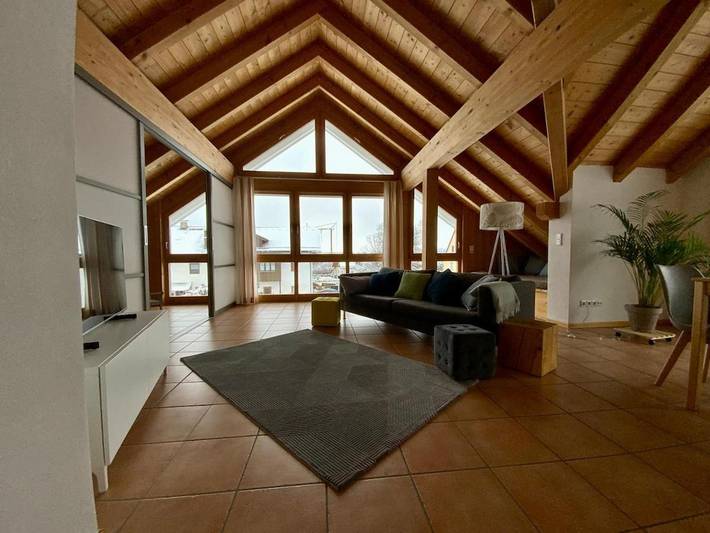 Appartement de vacances pour 4 personnes, avec vue ainsi que sauna et balcon