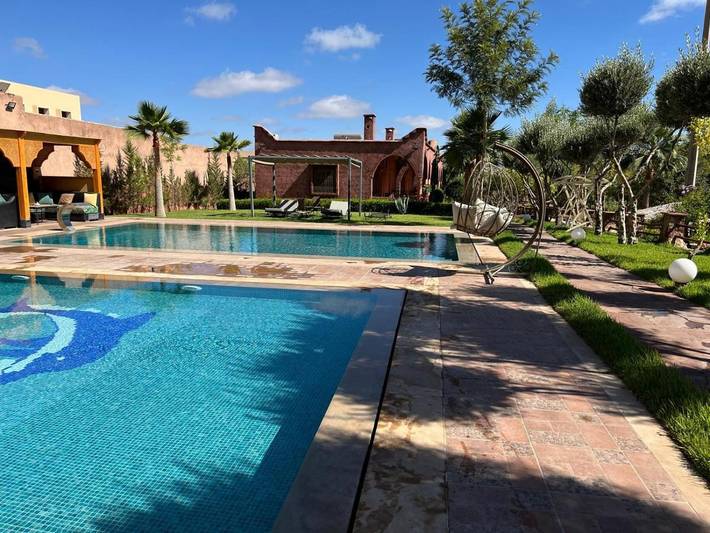 Chambre d’hôte pour 4 personnes, avec piscine et vue ainsi que bassin pour enfant et jardin à Ourika (roman) - 2