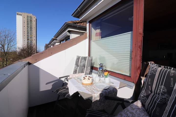 Ferienwohnung für 2 Personen, mit Balkon und Seeblick in Büsum