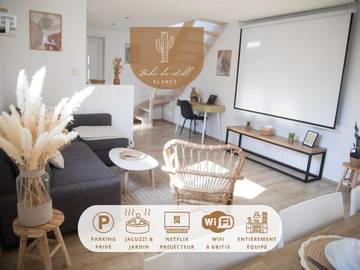 Gîte pour 6 personnes, avec jacuzzi et jardin, animaux acceptés à Illhaeusern