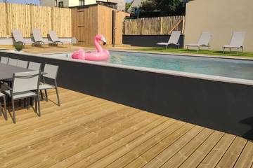 Location de vacances pour 14 personnes, avec terrasse et jardin à Lancieux