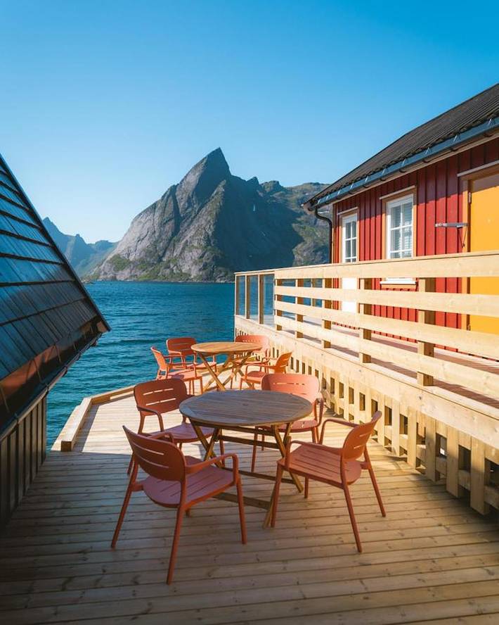 Gîte pour 4 personnes, avec Jacuzzi et Sauna dans Moskenes
