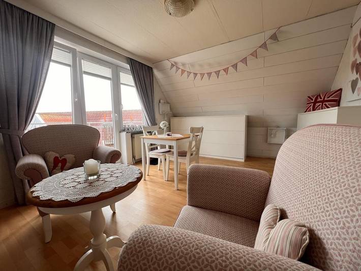 Ferienwohnung mit Meerblick für 2 Personen, mit Balkon