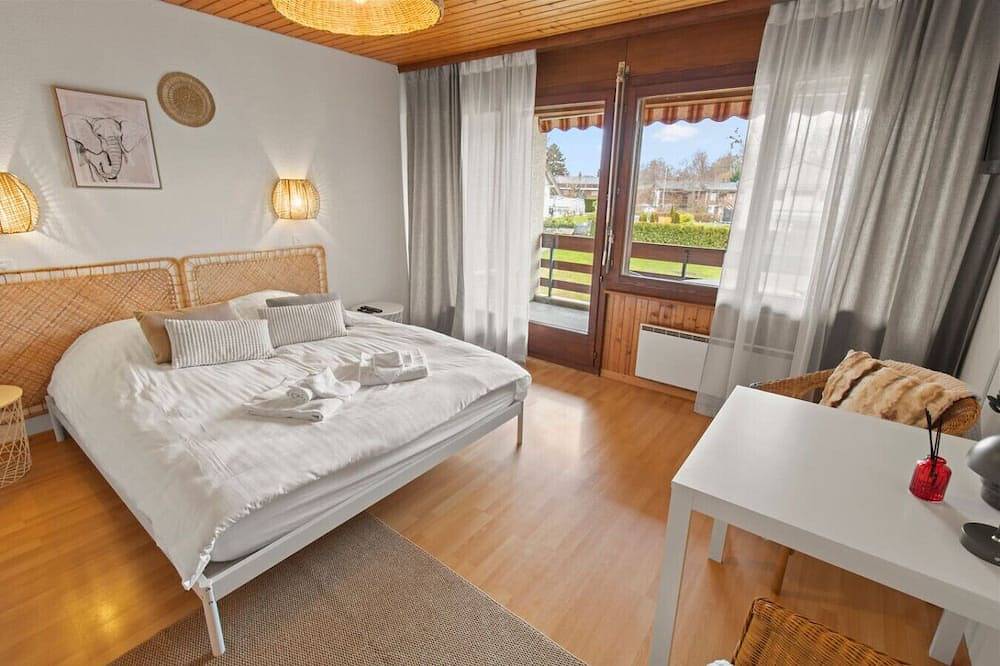 Appartamento intero, Charmant studio avec balcon à 5 min du lac in Delley-Portalban, Lake Murten & Estavayer-le-Lac Region