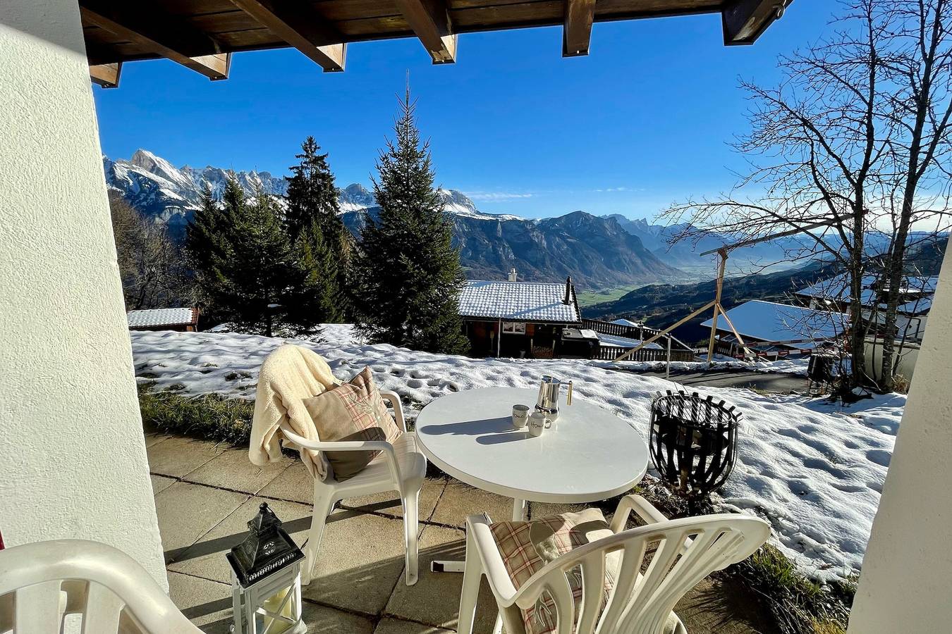 Ganze Ferienwohnung, Chalet Felsenberg (Charmingstay) - 2.5-Zimmerwohnung 2Og in Flumserberg, Flums
