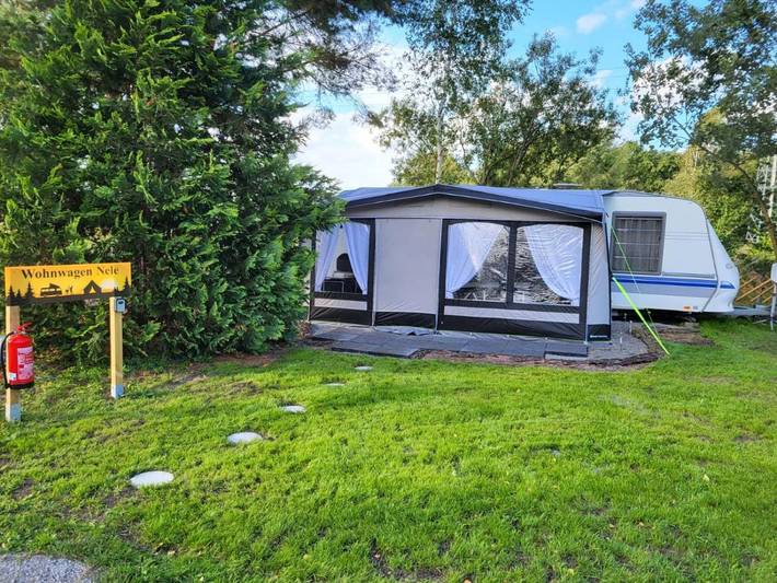 Camping pour 3 personnes, avec terrasse et vue