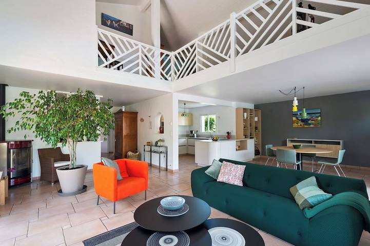 Villa Arcangues neo-baskisch, Schwimmbad und Palmen 10 Minuten von Biarritz entfernt in Arcangues, Bayonne und Umgebung