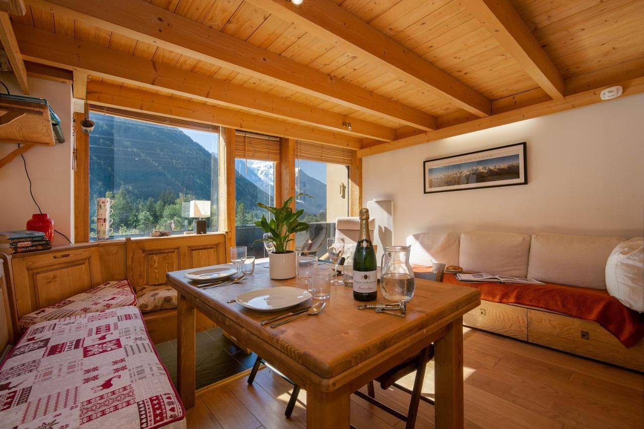 Appartement entier, Grand Roc C213 from Slopes 280m, Mont-Blanc View, Parking & Wifi - Happy Rentals in Argentière, Chamonix-Mont-Blanc
