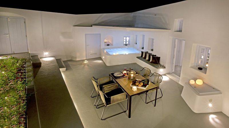 Villa für 6 Personen mit Whirlpool in Megalochori, Santorin
