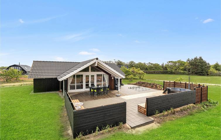 Ferienhaus mit Meerblick für 6 Personen, mit Terrasse und Whirlpool sowie Sauna, mit Haustier am Ringkøbing Fjord - 4