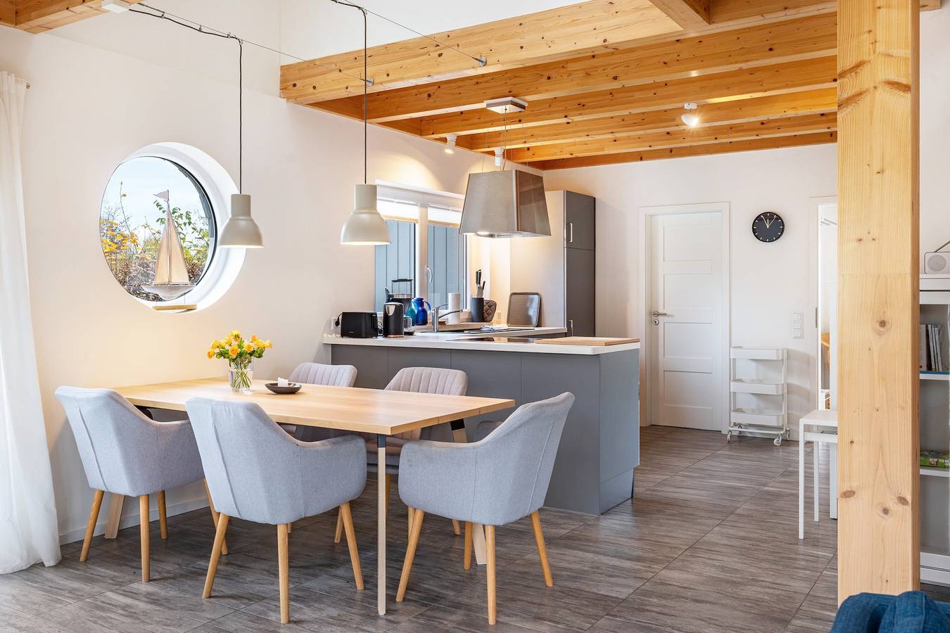 Ferienhaus 'Wildrosenhaus' mit Meerblick, privater Terrasse und Wlan in Kosel, Rendsburg-Eckernförde