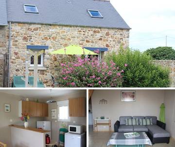 Gîte pour 5 personnes, avec terrasse et jardin à La Fresnais