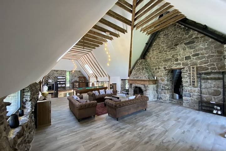 Maison de vacances pour 12 personnes, avec jardin ainsi que jacuzzi et sauna
