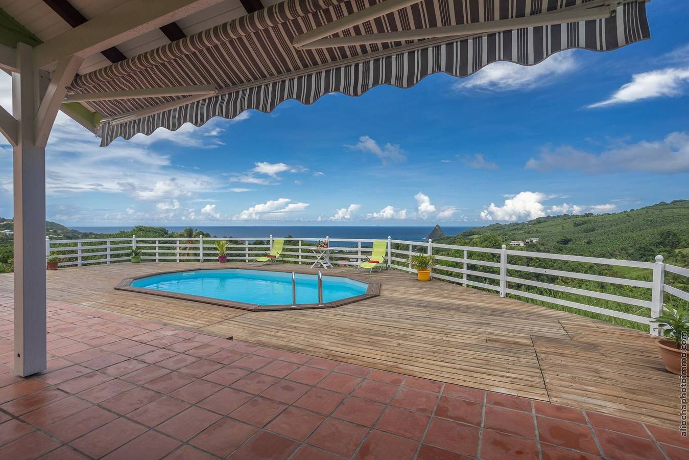 Ganze Wohnung, Bungalow avec piscine au cœur de la campagne Vert in Sainte-Marie, Martinique