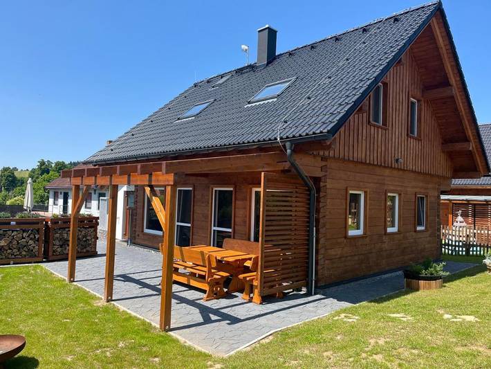 Dom dla 12 osób, z widok i sauna oraz taras i basen - 1