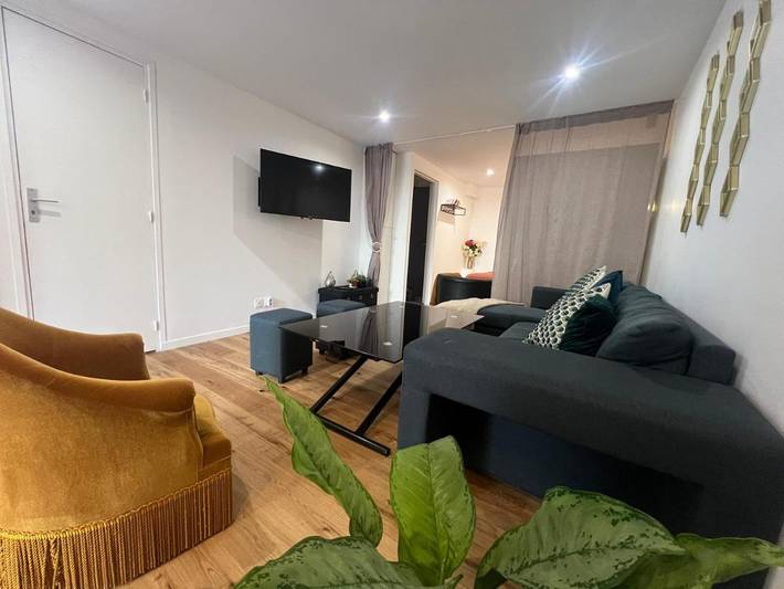 Appartement de vacances pour 4 personnes, avec Terrasse ainsi que Jardin et Vue