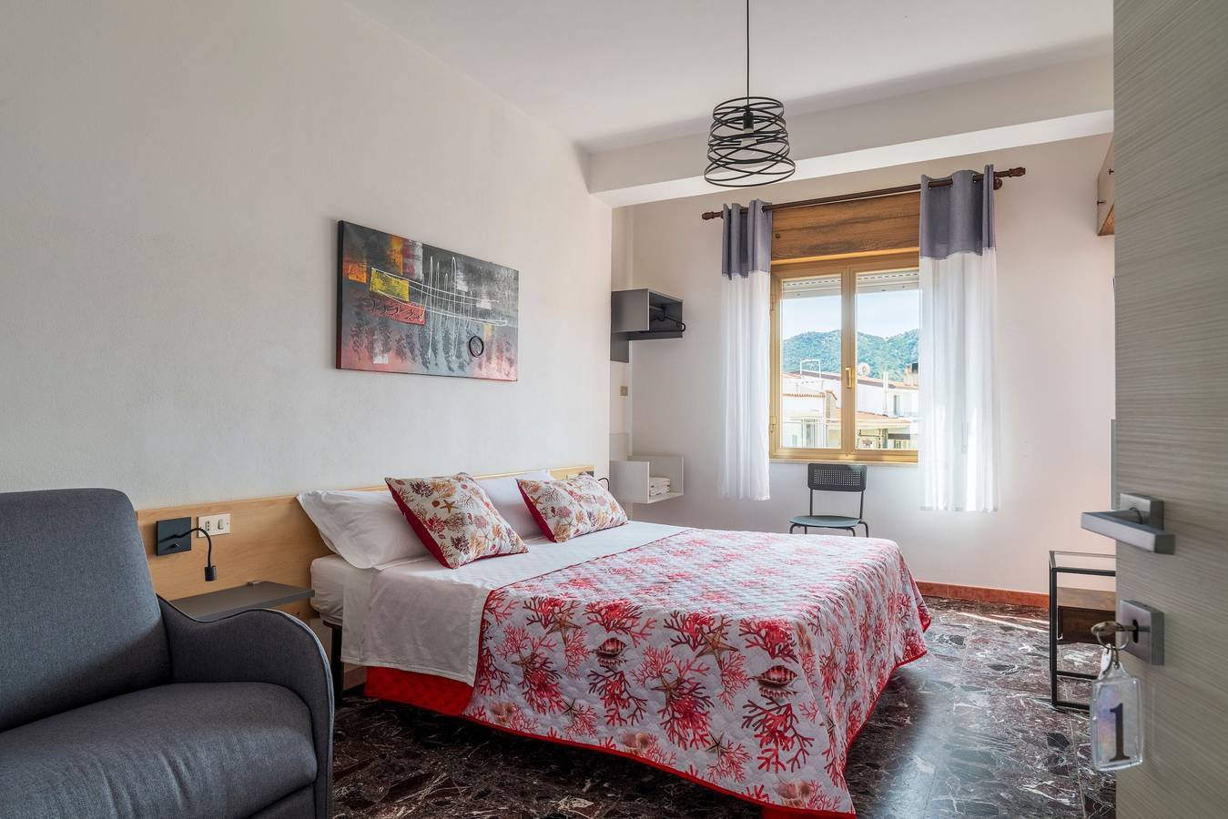 Zimmer „Camera Tramontana“ mit Wlan und Klimaanlage in Cardedu, Ogliastra Provinz