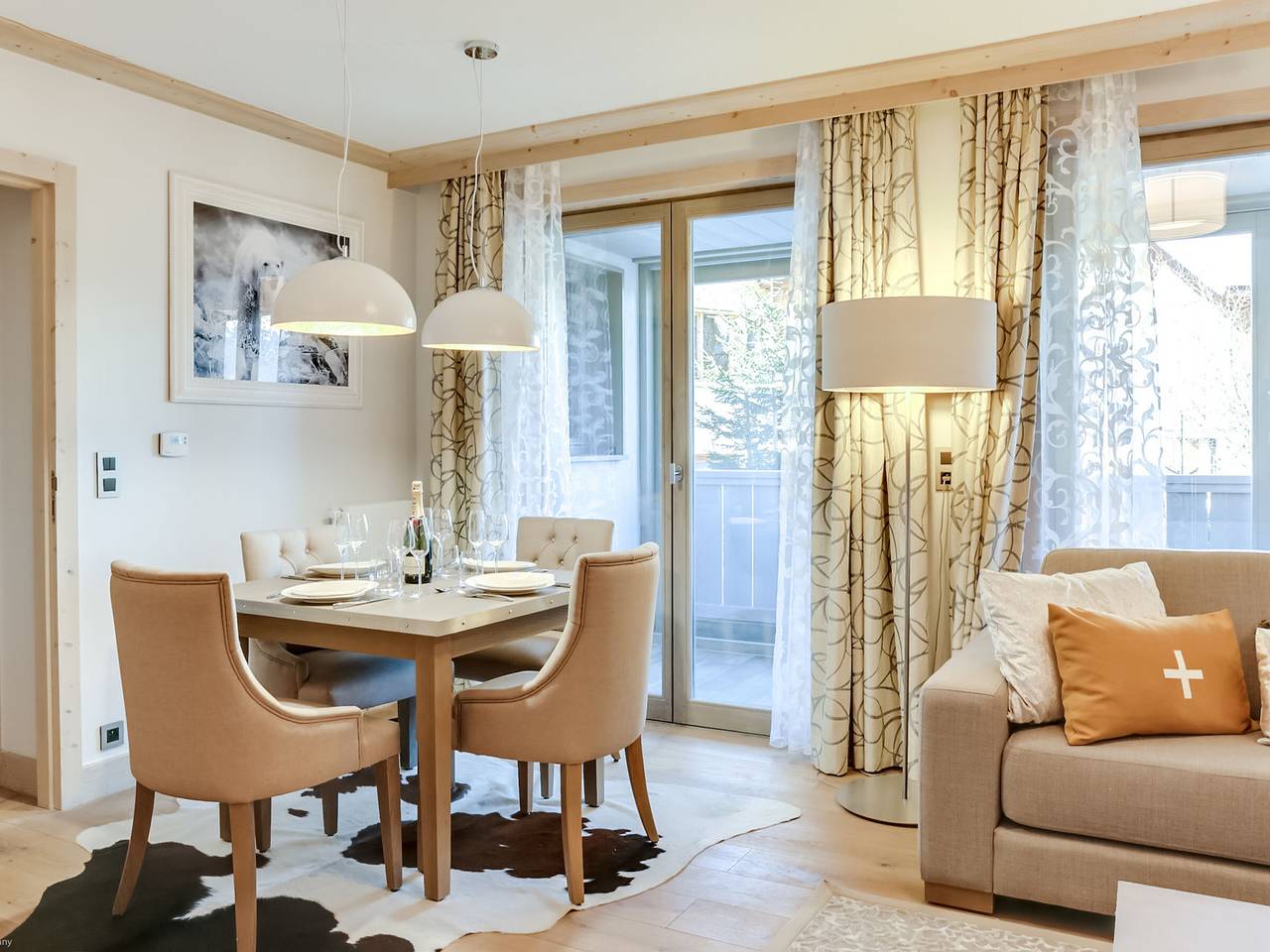 Ganze Wohnung, Moderne Wohnung mit Wlan und Tiefgarage in Courchevel Village in Saint-Bon-Tarentaise, Les Trois Vallées