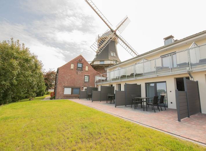 Ferienwohnung für 5 Personen, mit Balkon und Terrasse sowie Ausblick in Carolinensiel - 2