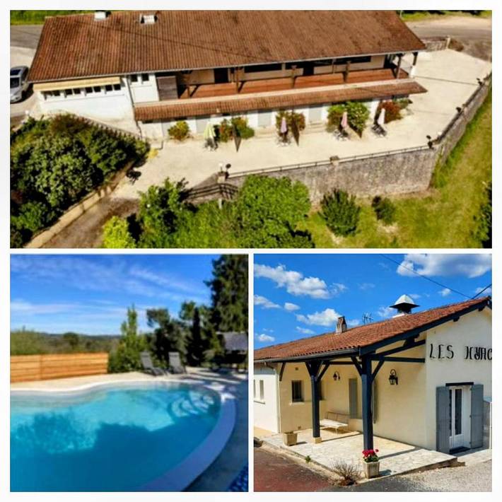 Gîte pour 4 personnes, avec piscine ainsi que jardin et balcon à Saint-André-d'Allas - 3