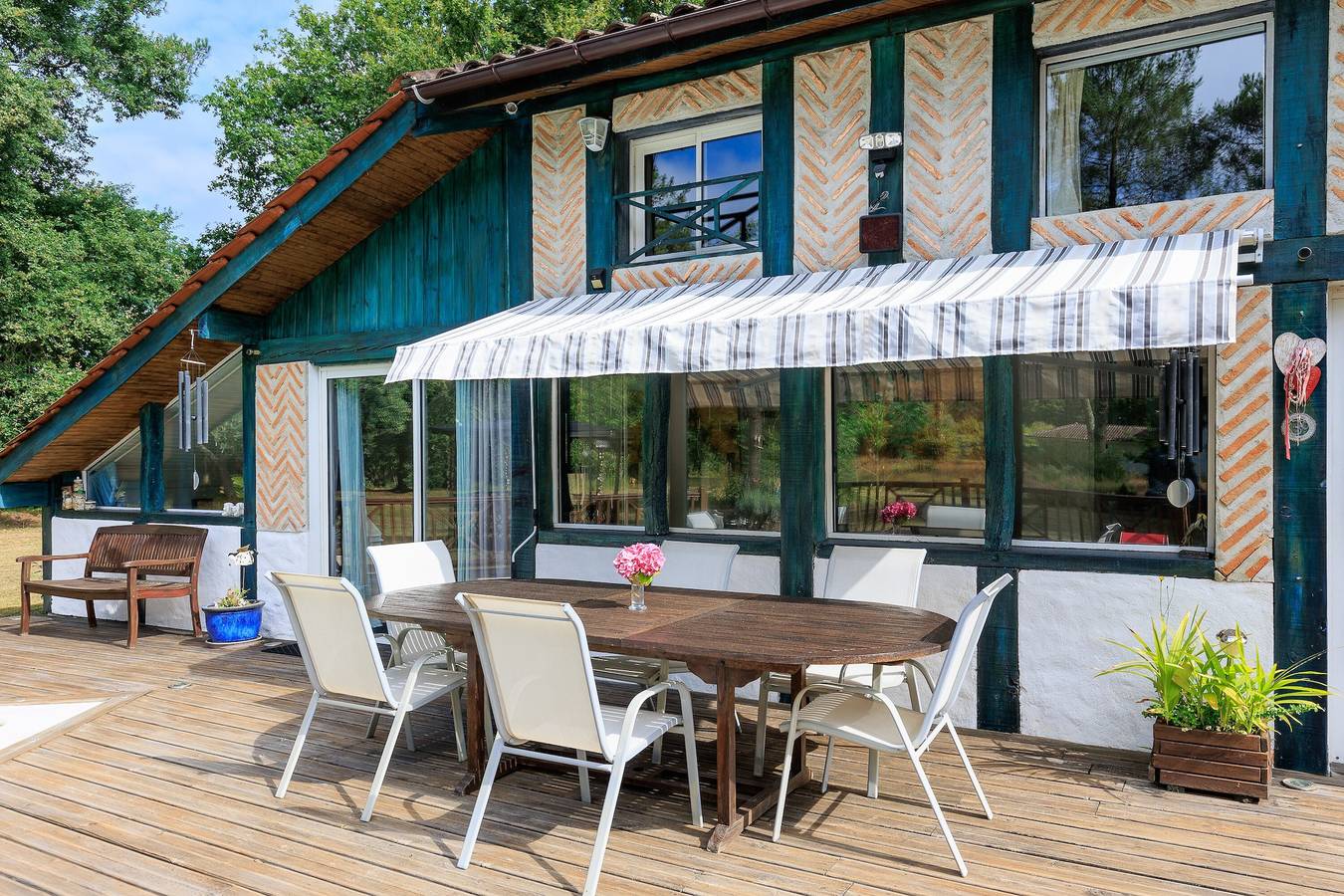 Casa de vacaciones 'Espace, Calme, Confort' con piscina privada, terraza privada y jardín privado in Saint-Michel-Escalus, Côte d’Argent