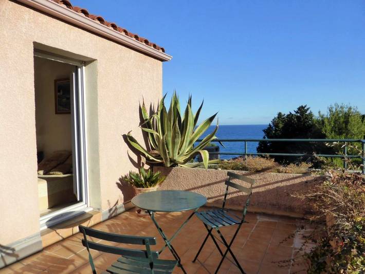 Gîte pour 4 personnes, avec vue et terrasse dans Plage De La Balette Collioure