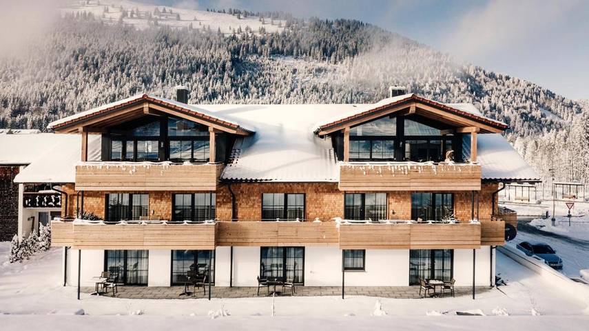 Apartamento para 2 personas, con sauna además de terraza y piscina, Se admiten mascotas en Oberjoch