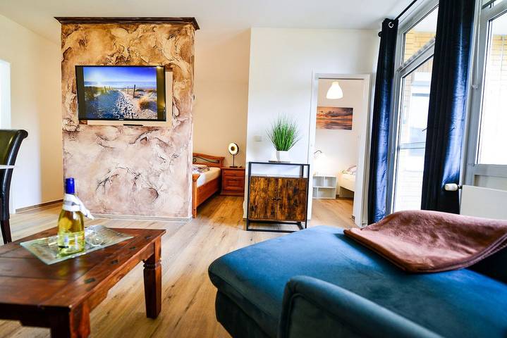 Ferienwohnung für 4 Personen, mit Sauna und Ausblick sowie Balkon, mit Haustier in Sahlenburg - 3