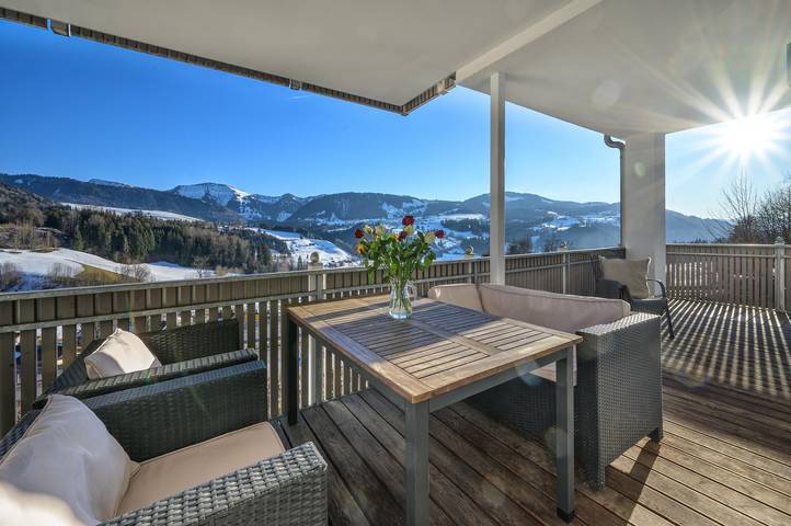 Vakantiewoning voor 2 personen, met balkon in Oberstaufen