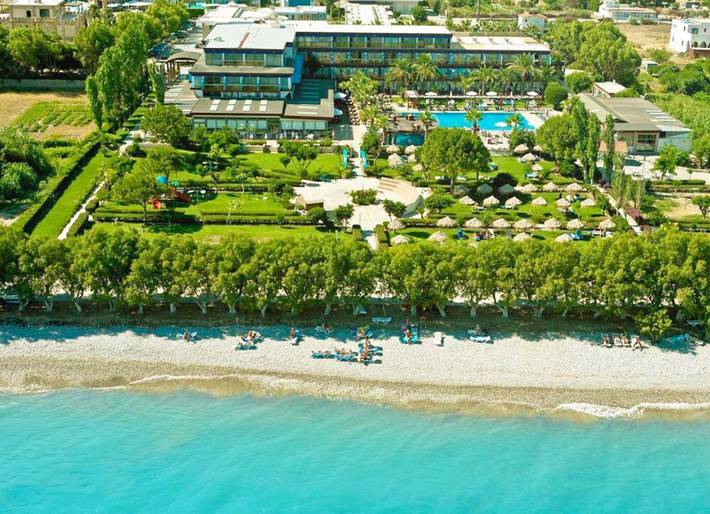 Bungalow für 3 Personen, mit Terrasse und Garten sowie Kinderpool und Pool auf Rhodos