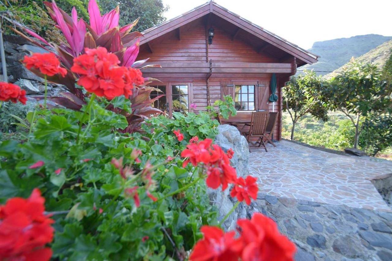 Cabaña Los Palmeros, vista al mar y la montaña in Alojera, Vallehermoso