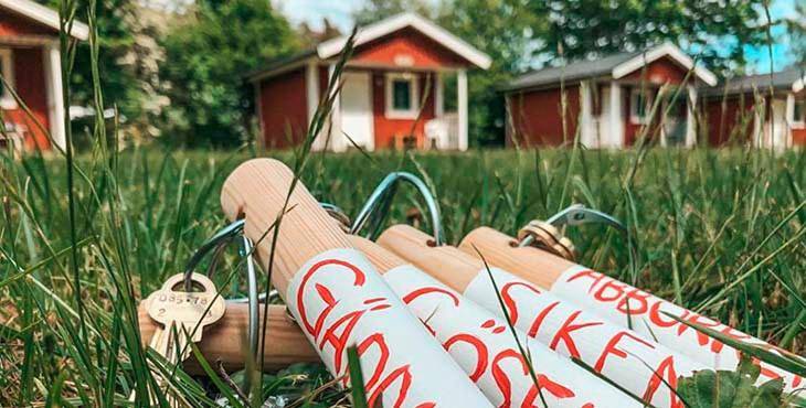 Lodge für 4 Personen, mit Seeblick und Ausblick sowie Garten - 1